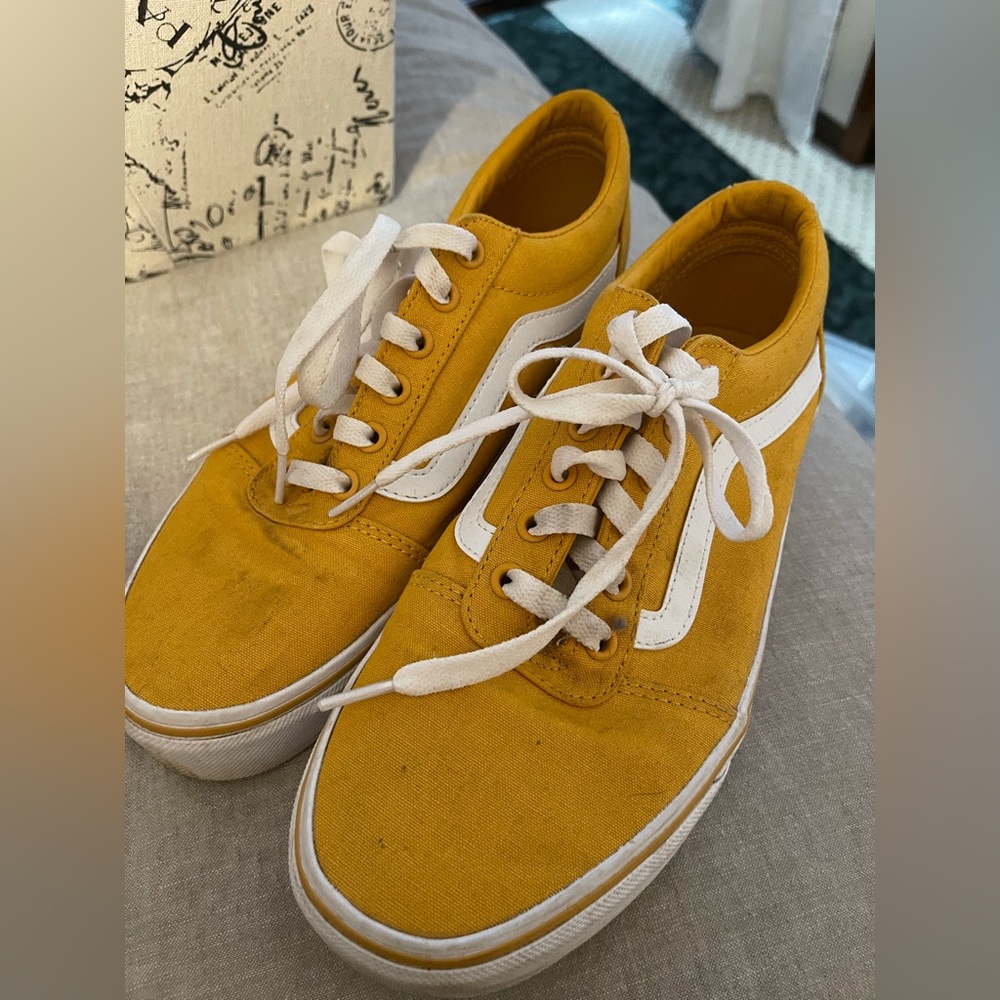 Vans Women's Bright Yellow Canvas Sneakers